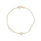 14ct gold bracelet with crown ivory cross