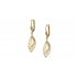 Meandros Greek 14k gold handmade dangling earrings ell8011