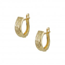 14k gold dangling laser cut earrings sk193