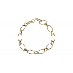 14ct Gold Bracelet Italian satin design 