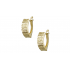 Σκουλαρίκια χρυσά 14 καρατίων Κρεμαστά ιταλικά διαμανταρισμενα Σκ8003
