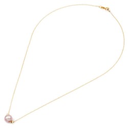 Necklace with pink pearl Fresh Water Pearl 8.0-9.0mm K14