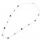Necklace with Turquoise and Lapis K14 w111336