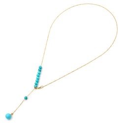 Necklace with turquoise K14 W111607