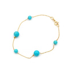 Bracelet with Turquoise K14 W111858