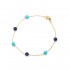 Bracelet with Turquoise and lapis K14 W111871