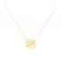 Zodiac Gold Necklace With Libra Constellation With K9 Chain with Zirconia Σ14256