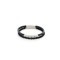Visetti Steel Men's Leather Bracelet With Plate and Balls 31C-BR100SB