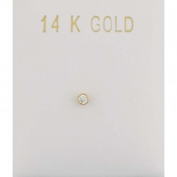 Nose Earring 14K Gold With Zirconia np10