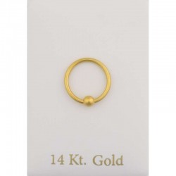 Piercing Ring Ball Gold K14