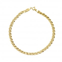 14K Gold Hand Chain Men's Theta Bracelet br102