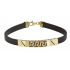 Meander Men's Gold Bracelet With Cumin Rubber BRA9016