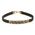 Meander Men's Gold Bracelet With Cumin Rubber BRA9017