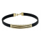 Men's 14K Gold Rubber Bracelet BRA9013
