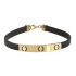 Men's 14K Gold Rubber Bracelet BRA9014