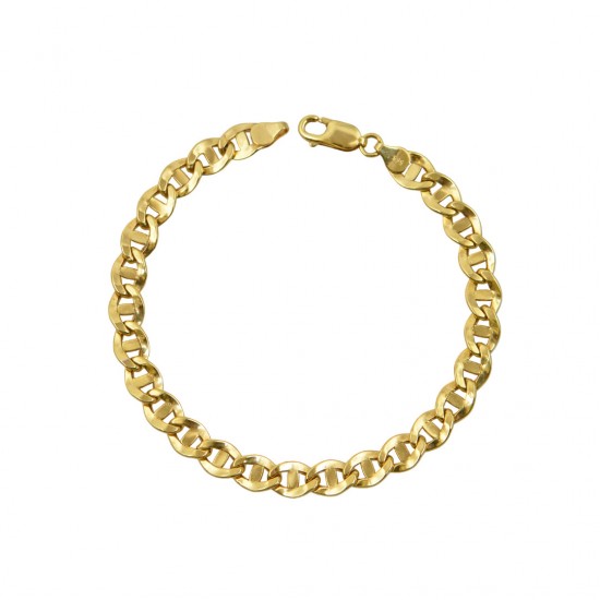 Men s 14K Gold Bracelet Italian Design AB101