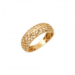 14K Gold Italian Cumian Diamond Ring d203