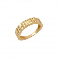 14K Gold Italian Cumian Diamond Ring d207