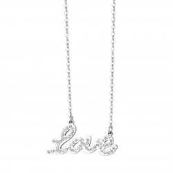 Love luca barra steel necklace with crystals CK1801