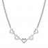 Luca Barra women's steel heart necklace with crystals CK1799