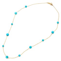 Necklace with Turquoise K14 W111695