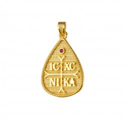 Constantinato Fleuri Amulet Gold 9K With Zircon kos102