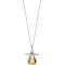 Luca Barra CK1746 Steel Pregnancy Necklace with Pacifier