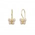 Children's 9K Gold Butterfly Dangle Earrings sk228