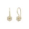 Children's 9K Gold Daisy Dangle Earrings sk225