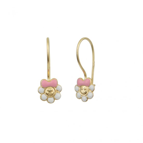 Children s 9K Gold Dangling Earrings sk231