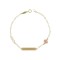 Identity Bracelet 9k Gold With Infinity and Pink Koumian Eye T077