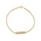 Identity Bracelet For Boy 9k Gold With Chain Handmade Cumian T086