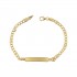 Identity Bracelet For Boy 9k Gold With Chain Handmade Cumian T085