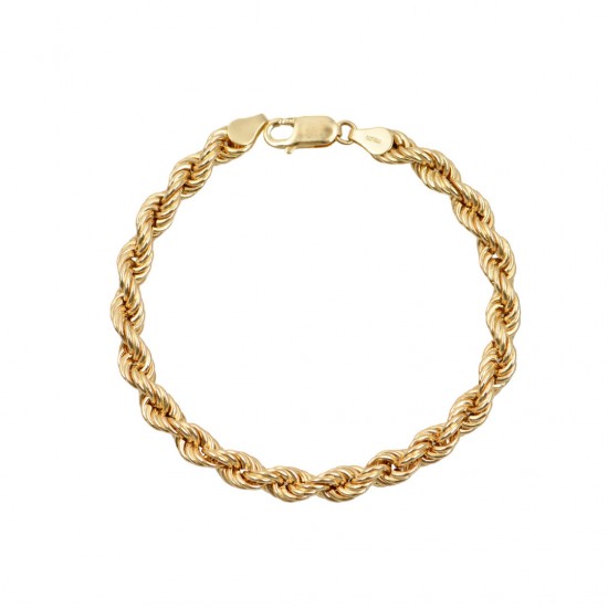Bracelet gold 14K women s cord Hand Chain AB100