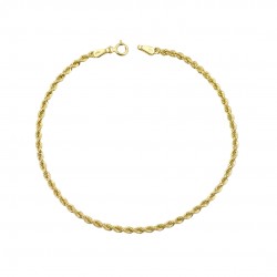 14K Gold Cord Hand Chain Bracelet v094