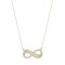 14K Gold Infinity Necklace With Cubic Zirconia K138