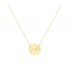 Zodiac Gold Necklace With Pisces Constellation k9 with zircon s14196