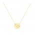 Zodiac Gold Necklace With Gemini Constellation With K9 Chain with Zirconia s14266