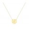 Zodiac Gold Necklace With Cancer Constellation With K9 Chain with Zirconia Σ14226