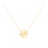 Zodiac Gold Necklace With Constellation Virgo With K9 Chain with Zirconia Σ14206