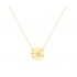 Zodiac Gold Necklace With Taurus Constellation With K9 Chain with Zirconia s14296