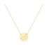 Zodiac Gold Necklace With Capricorn Constellation With K9 Chain with Zirconia Σ14286