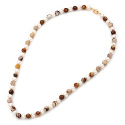 Necklace with pearls and jasper K14 Koumian Jewels