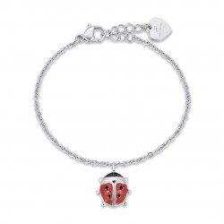 Luca Barra Ladybug Steel Bracelet for Children