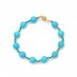 K14 Bracelet with Turquoise and Agate