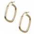 14K Gold Italian Design Square Hoop Earrings SK1508