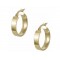 14K Gold Italian Design Square Hoop Earrings SK1510