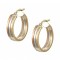 Hoop Earrings with Three Colors of Yellow Gold, White Gold and Rose Gold 14K sk1505