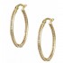 Hoop Earrings Gold 14K with Zircon - Product Code SK1507