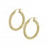 Earrings with gold rings 14 carats twisted SK078